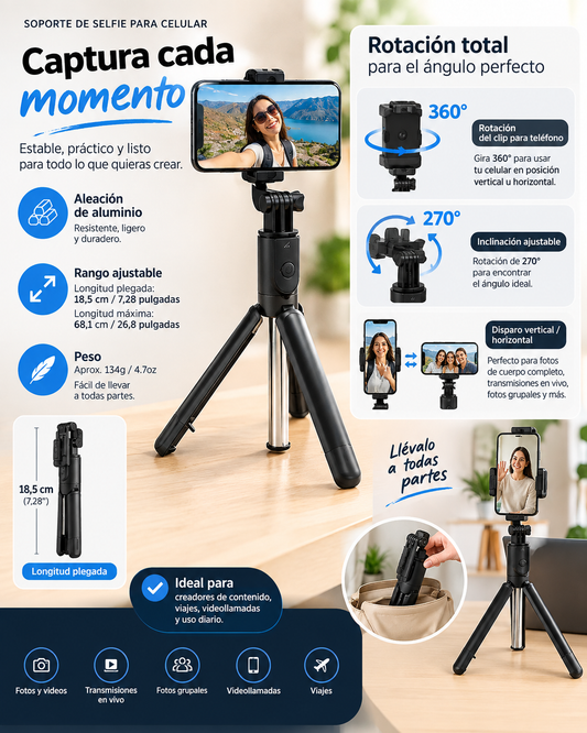 SOPORTE DE SELFIE PARA CELULAR
